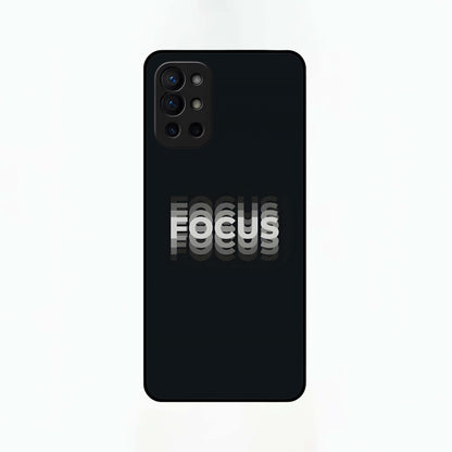  Mono Focus Vision Glass Case For OnePlus 9R back cover – full design glossy printed glass finish