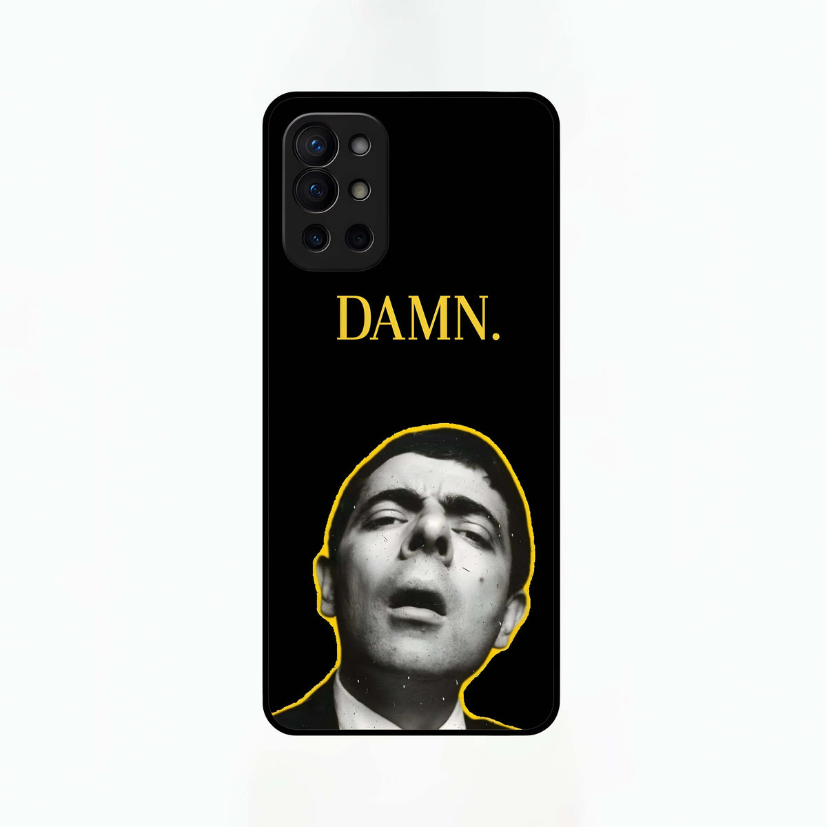  Mr Bean Damn Glass Case For OnePlus 9R back cover – full design glossy printed glass finish