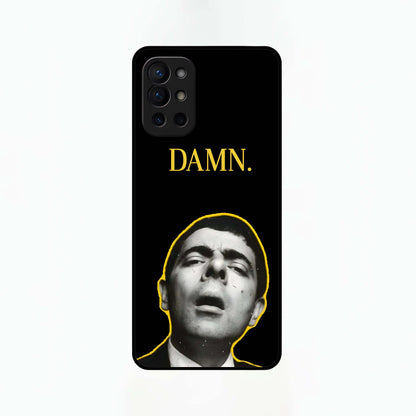  Mr Bean Damn Glass Case For OnePlus 9R back cover – full design glossy printed glass finish