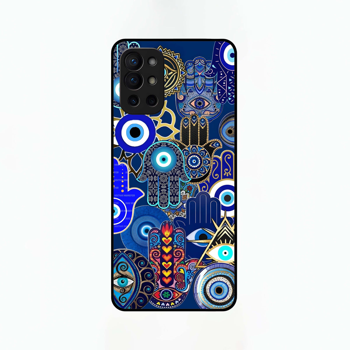  Mystic Palm Guard Glass Case For OnePlus 9R back cover – full design glossy printed glass finish