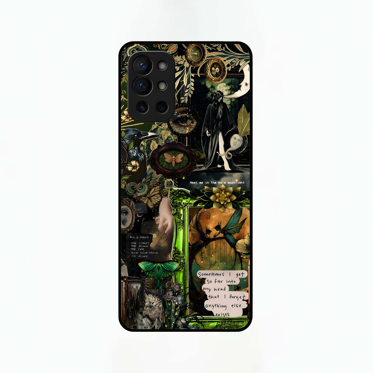  Mystic Woods Secret Glass Case For OnePlus 9R back cover – full design glossy printed glass finish
