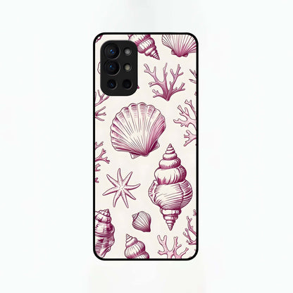  Pink Power Sparks Glass Case For OnePlus 9R back cover – full design glossy printed glass finish