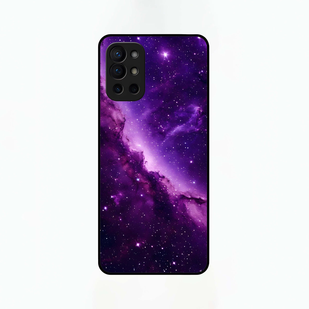  Purple Shade Sky Glass Case For OnePlus 9R back cover – full design glossy printed glass finish