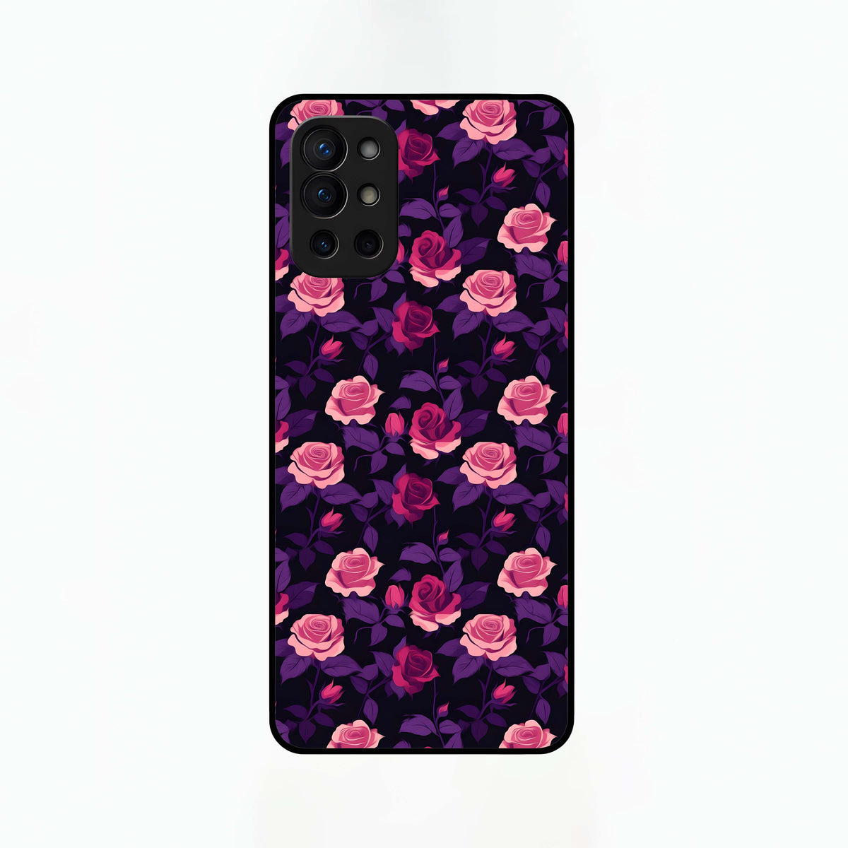  Rose Garden Twilight Glass Case For OnePlus 9R back cover – full design glossy printed glass finish