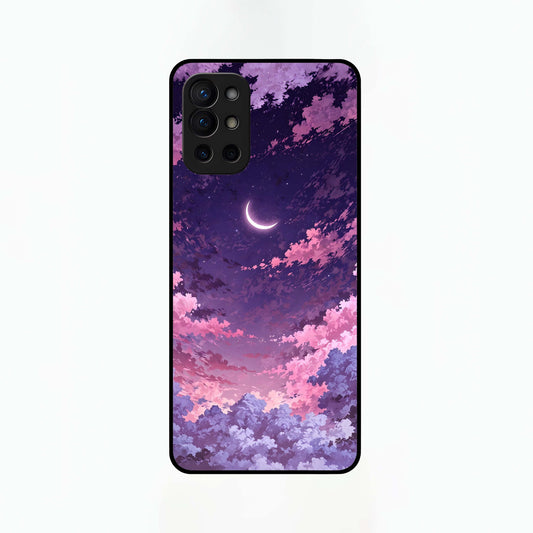  Sky Drift Clouds Glass Case For OnePlus 9R back cover – full design glossy printed glass finish