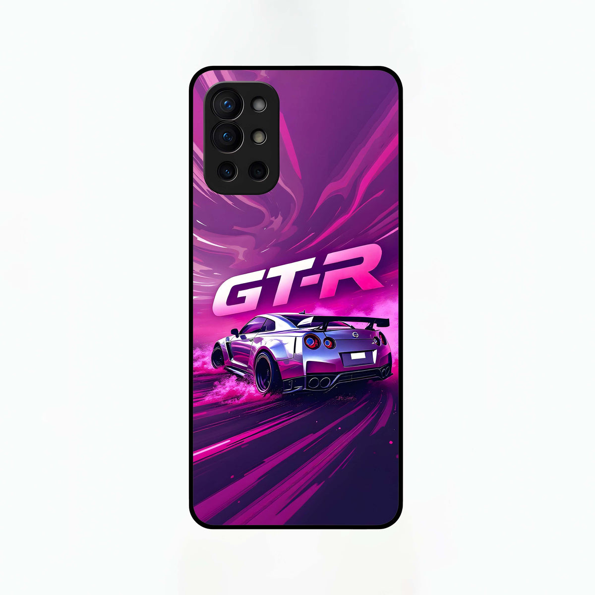  Speed Drift Legend Glass Case For OnePlus 9R back cover – full design glossy printed glass finish