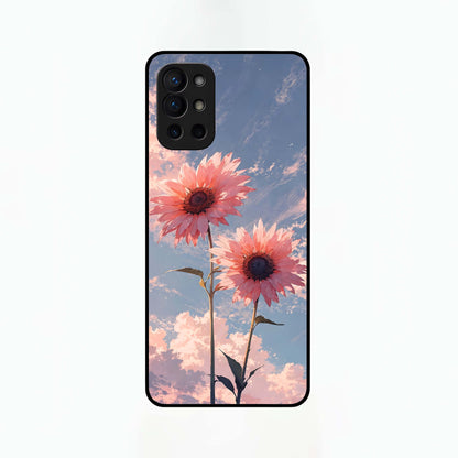  Sun Moon Balance Glass Case For OnePlus 9R back cover – full design glossy printed glass finish