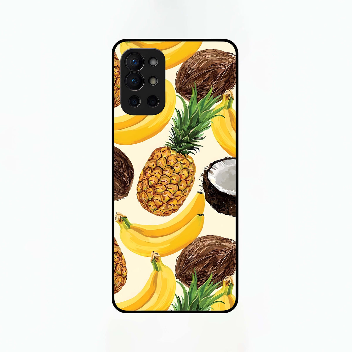  Tropical Fruit Mood Glass Case For OnePlus 9R back cover – full design glossy printed glass finish