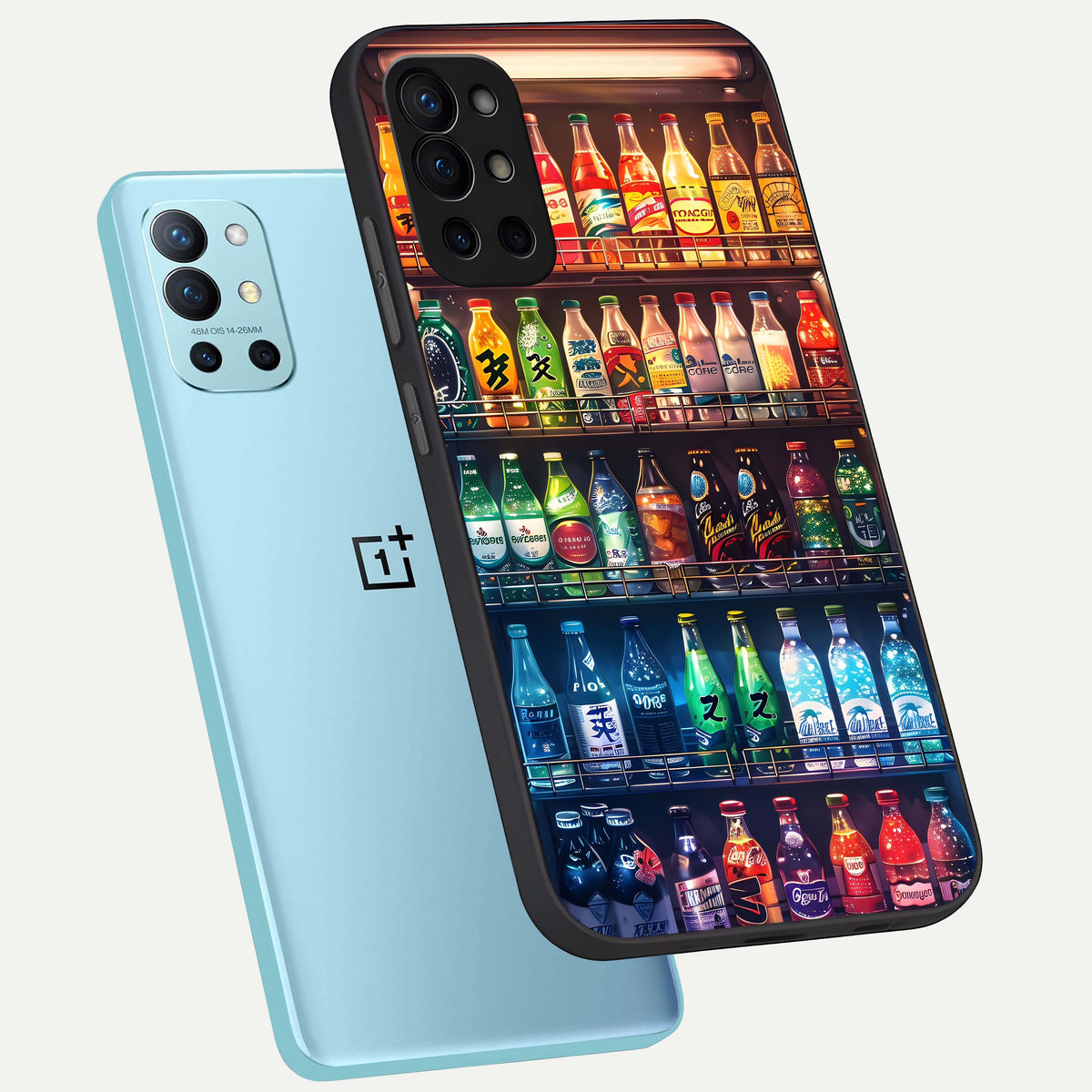  Colorfull Tree phone case For OnePlus 9R showing premium glass back cover with detailed artwork