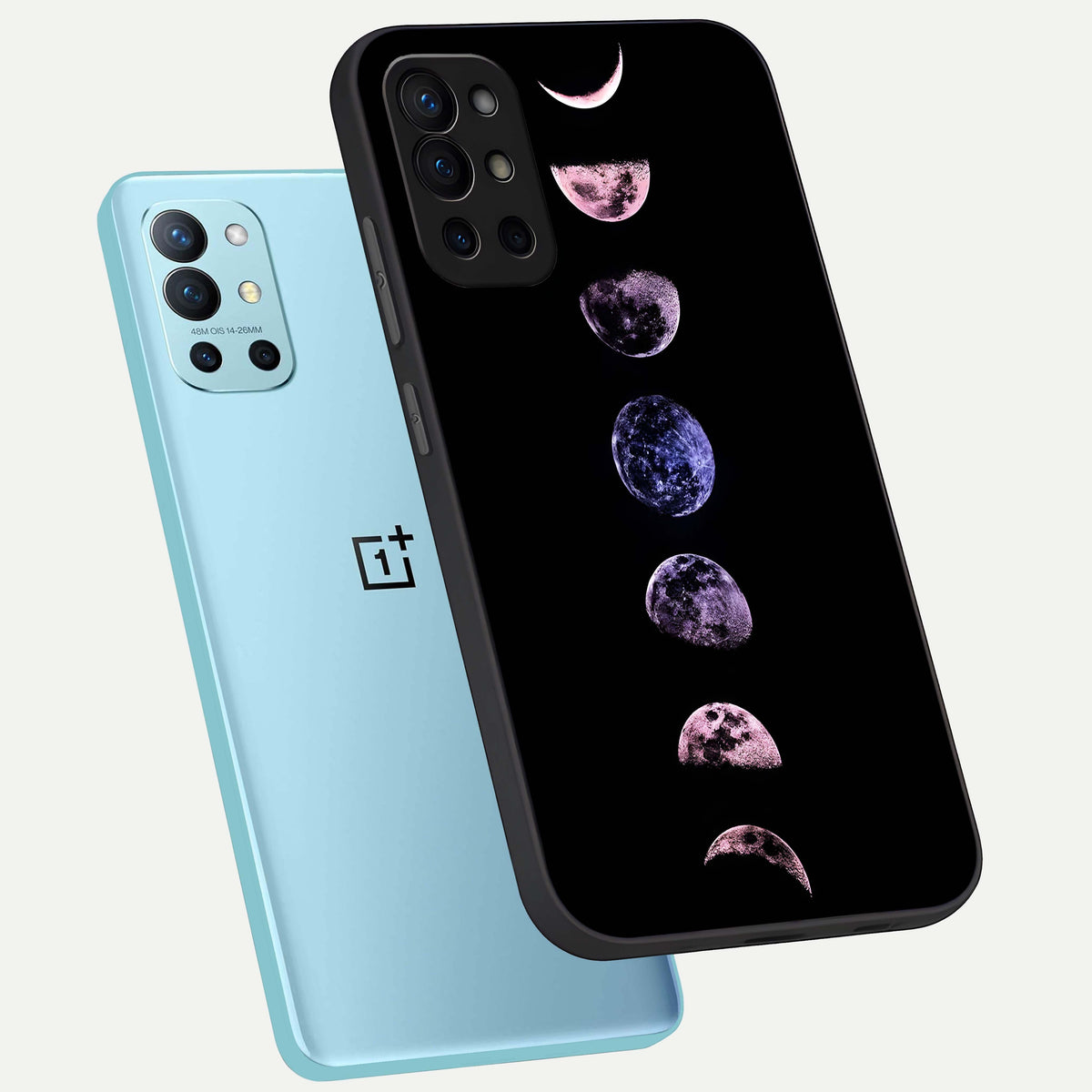  Crimson All Planets phone case For OnePlus 9R showing premium glass back cover with detailed artwork