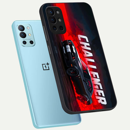  Crimson Challenger Fury phone case For OnePlus 9R showing premium glass back cover with detailed artwork