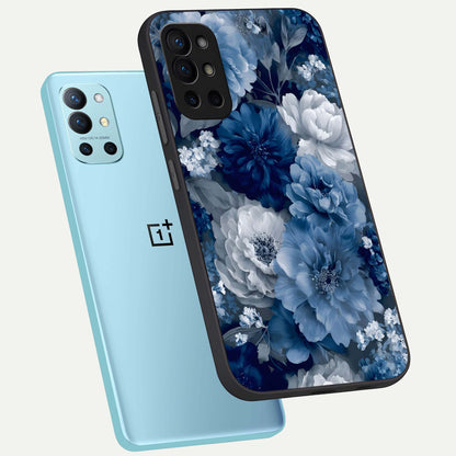  Royal Bloom Garden phone case For OnePlus 9R showing premium glass back cover with detailed artwork