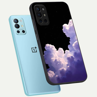  Starlit Night Whispers phone case For OnePlus 9R showing premium glass back cover with detailed artwork