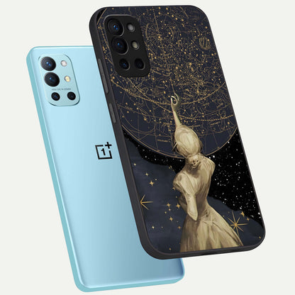  Taylor Swift Girl phone case For OnePlus 9R showing premium glass back cover with detailed artwork