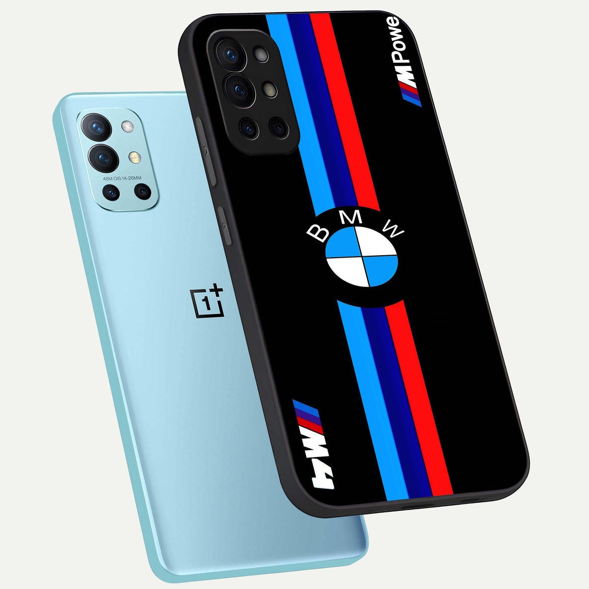  Turbo BMW Beast phone case For OnePlus 9R showing premium glass back cover with detailed artwork