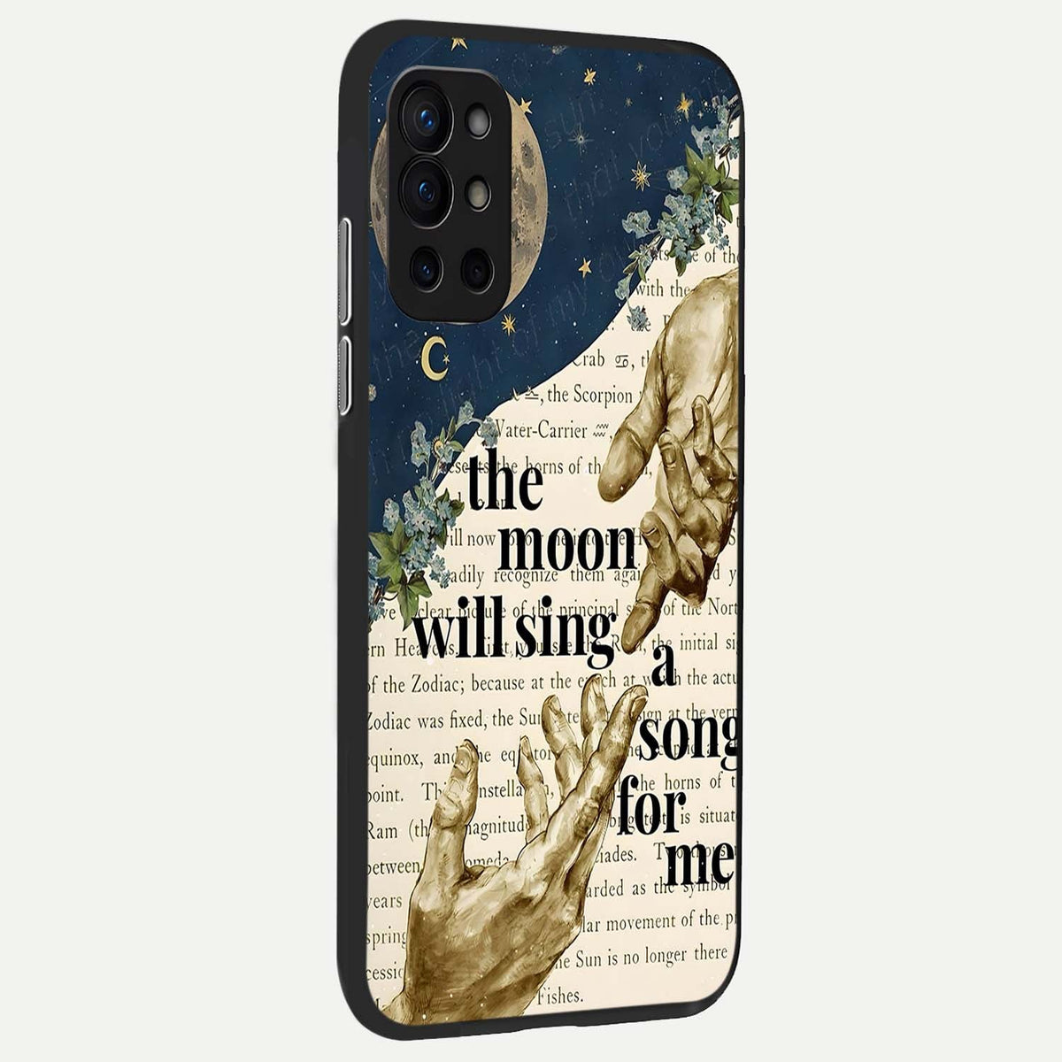  Aesthetic Divine back cover For OnePlus 9R slim fit glass case with vibrant aesthetic design