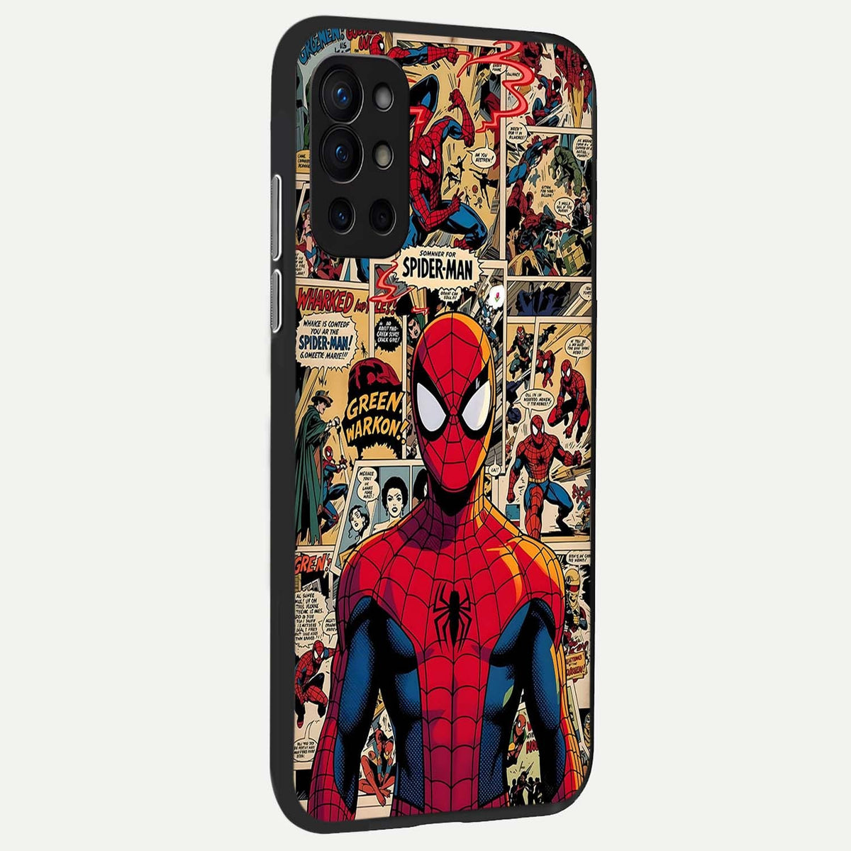  Aesthetic Spider back cover For OnePlus 9R slim fit glass case with vibrant aesthetic design