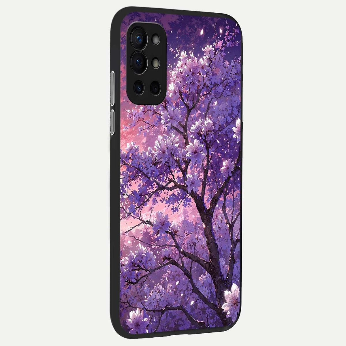  Blossom Tree back cover For OnePlus 9R slim fit glass case with vibrant aesthetic design