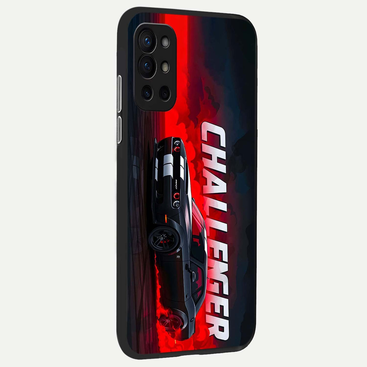  Crimson Challenger Fury back cover For OnePlus 9R slim fit glass case with vibrant aesthetic design