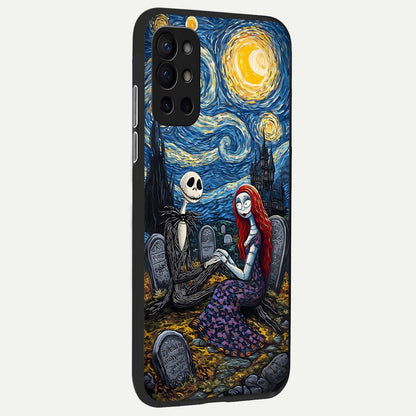  Eternal Night Love back cover For OnePlus 9R slim fit glass case with vibrant aesthetic design