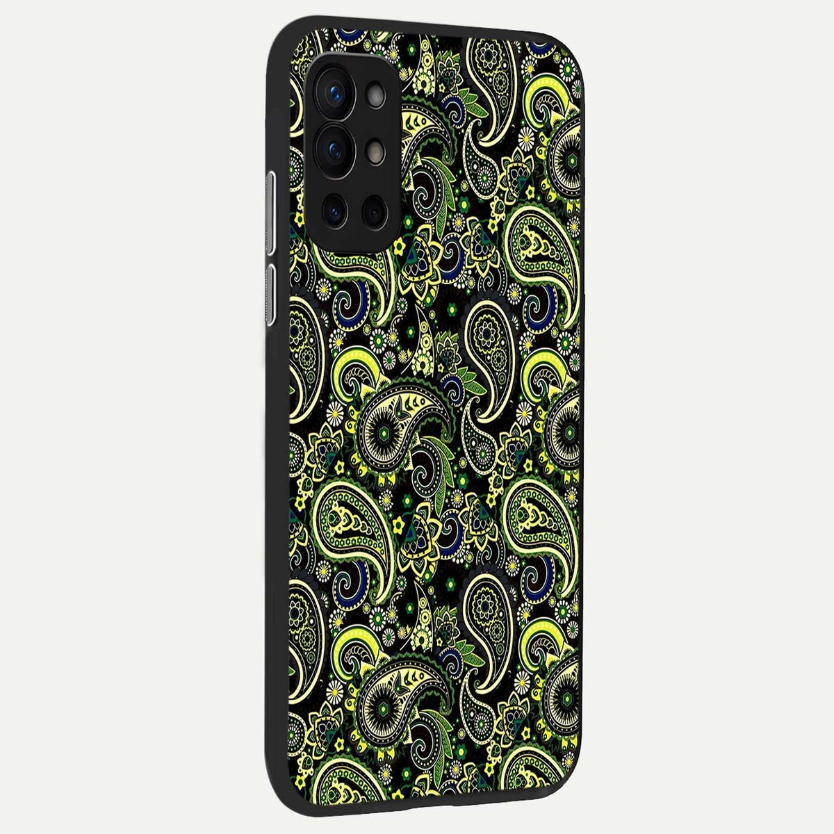  Green Lemon back cover For OnePlus 9R slim fit glass case with vibrant aesthetic design