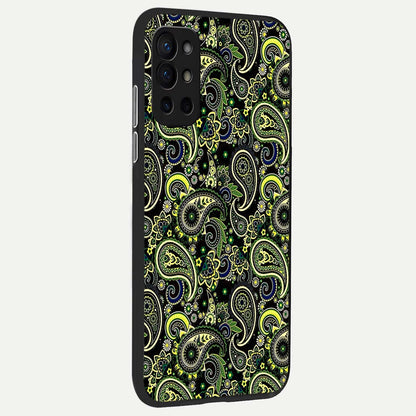 Green Lemon back cover For OnePlus 9R slim fit glass case with vibrant aesthetic design