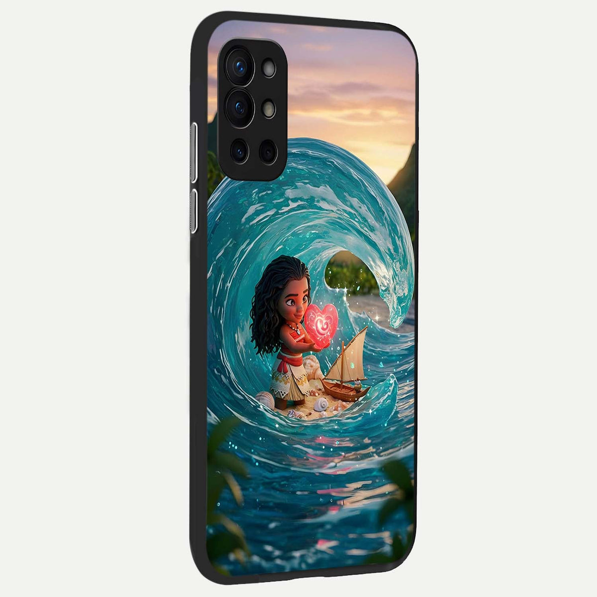  Heart of Ocean back cover For OnePlus 9R slim fit glass case with vibrant aesthetic design