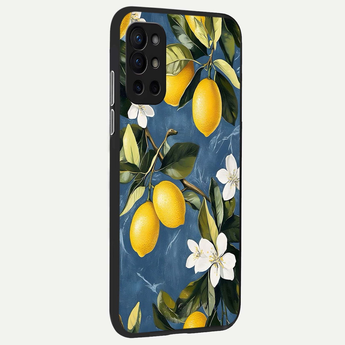  Lemon Dream Garden back cover For OnePlus 9R slim fit glass case with vibrant aesthetic design