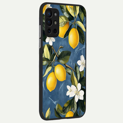  Lemon Dream Garden back cover For OnePlus 9R slim fit glass case with vibrant aesthetic design