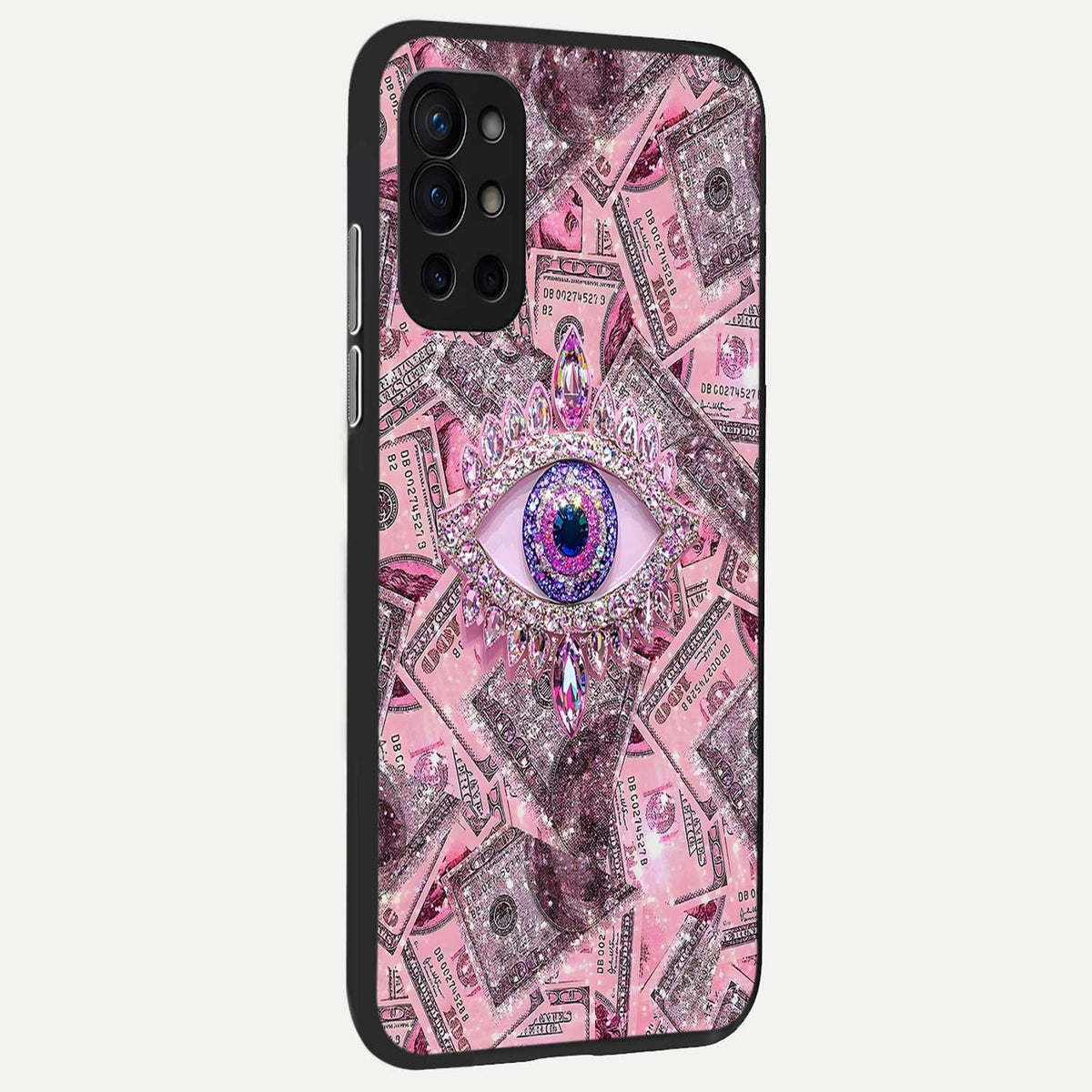  Money Eye Luxe back cover For OnePlus 9R slim fit glass case with vibrant aesthetic design