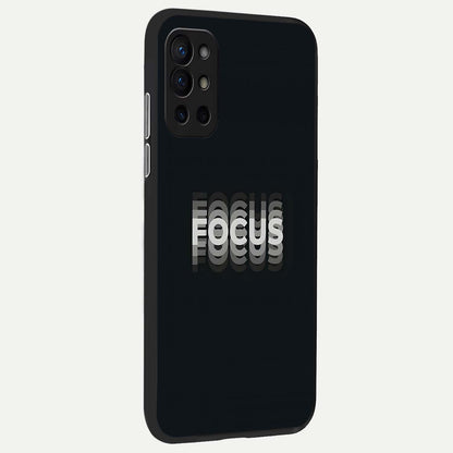 Mono Focus Vision back cover For OnePlus 9R slim fit glass case with vibrant aesthetic design