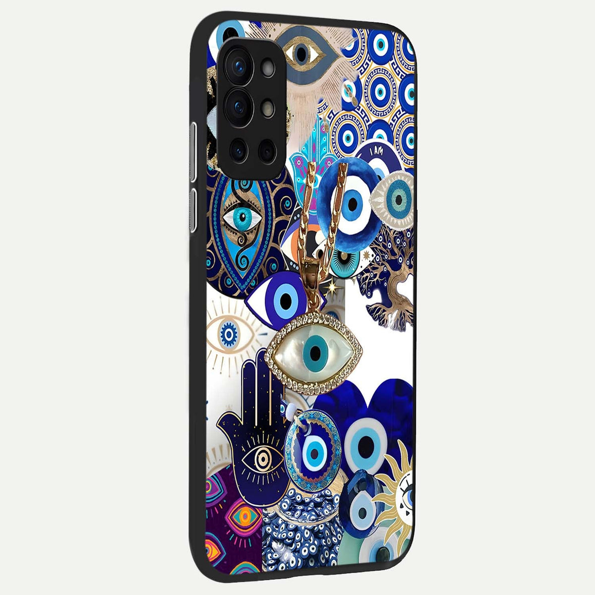  Mystic Charm Eye back cover For OnePlus 9R slim fit glass case with vibrant aesthetic design