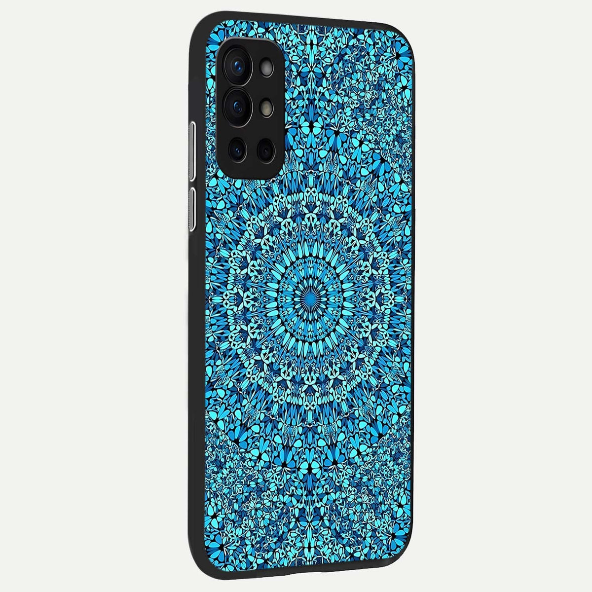  Ocean Bloom Mandala back cover For OnePlus 9R slim fit glass case with vibrant aesthetic design