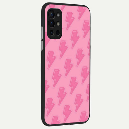  Pink Moo Magic back cover For OnePlus 9R slim fit glass case with vibrant aesthetic design