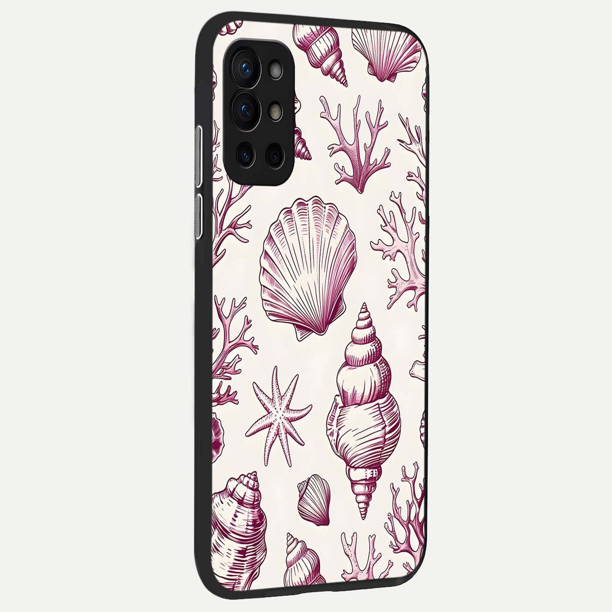  Pink Power Sparks back cover For OnePlus 9R slim fit glass case with vibrant aesthetic design