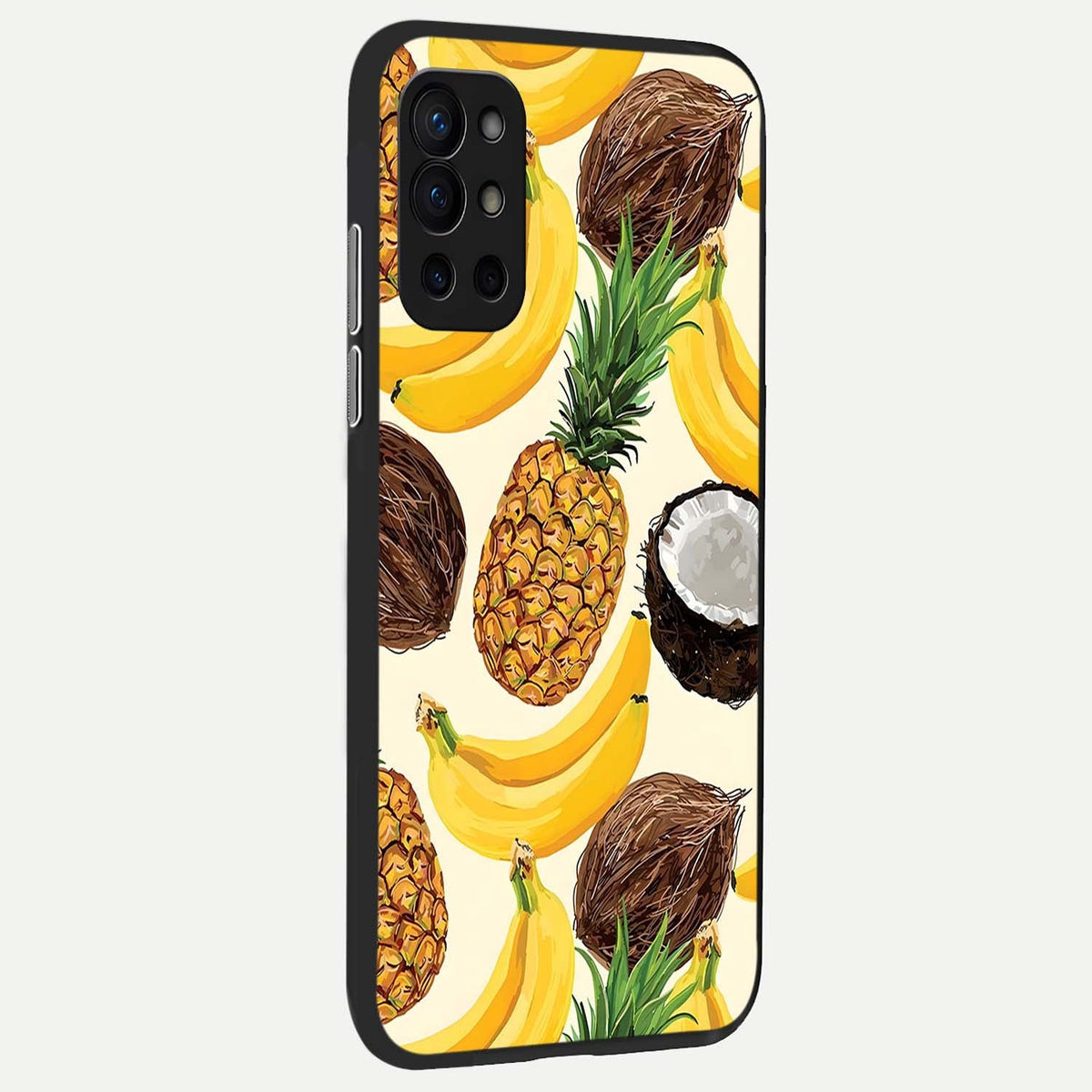  Tropical Fruit Mood back cover For OnePlus 9R slim fit glass case with vibrant aesthetic design