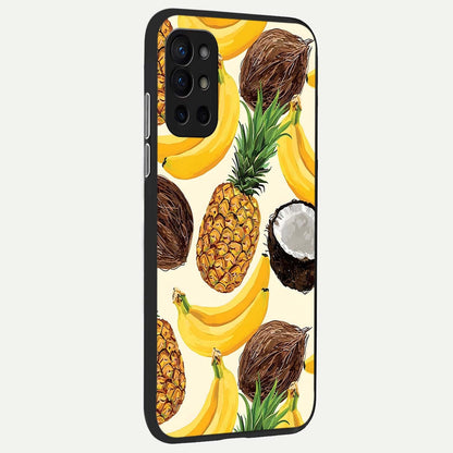  Tropical Fruit Mood back cover For OnePlus 9R slim fit glass case with vibrant aesthetic design