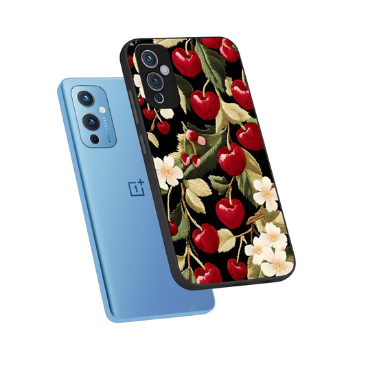  Blooming Spendor Bird phone case For OnePlus 9 showing premium glass back cover with detailed artwork