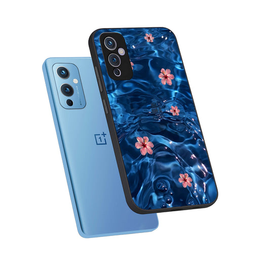  Bloom Thread Art phone case For OnePlus 9 showing premium glass back cover with detailed artwork