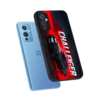  Crimson Challenger Fury phone case For OnePlus 9 showing premium glass back cover with detailed artwork