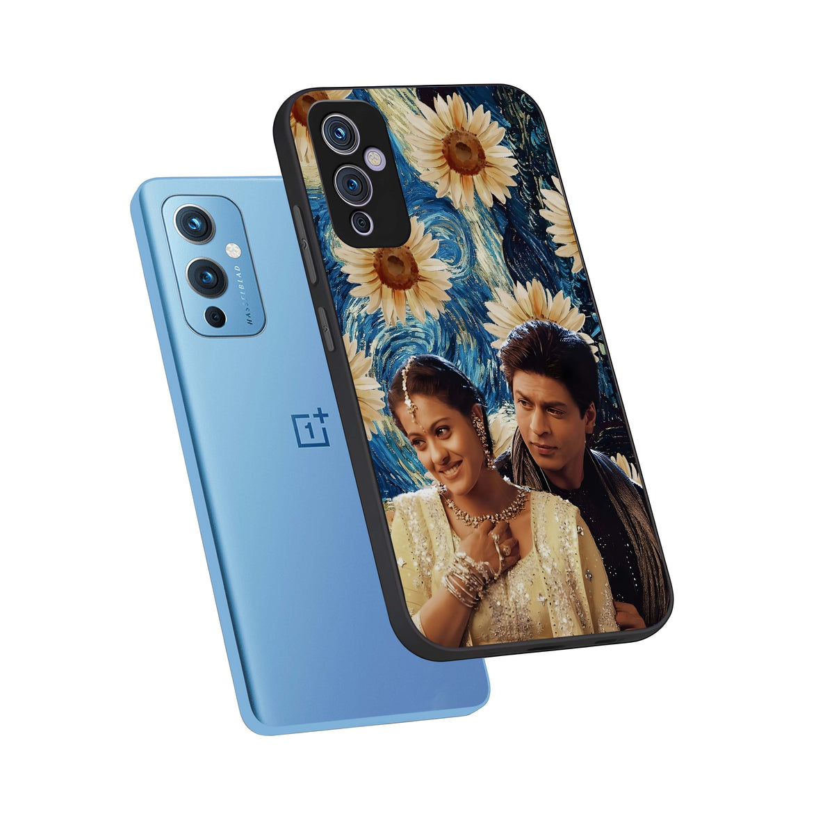  Eternal Love Story phone case For OnePlus 9 showing premium glass back cover with detailed artwork
