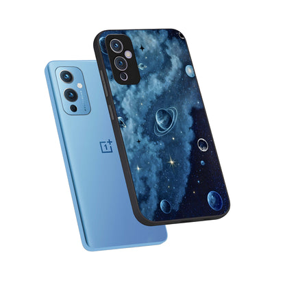  Galaxy Dream Space phone case For OnePlus 9 showing premium glass back cover with detailed artwork