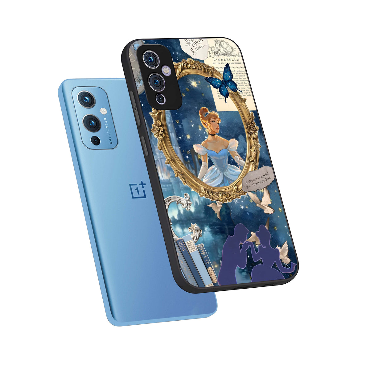  Midnight Queen phone case For OnePlus 9 showing premium glass back cover with detailed artwork