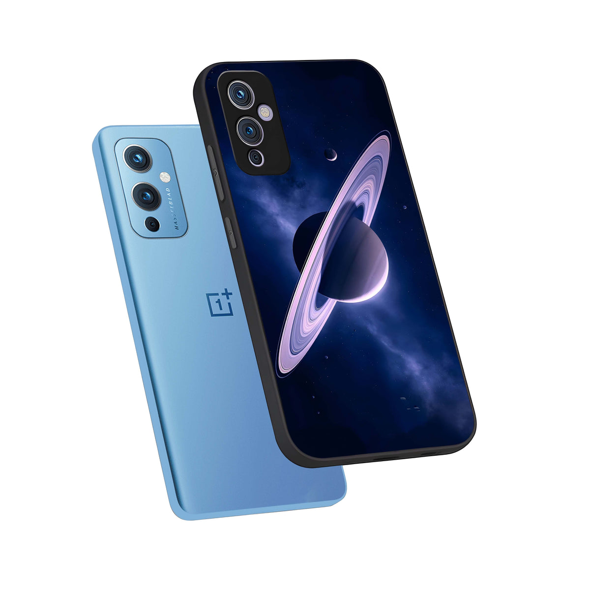  Saturn Ring Mystique phone case For OnePlus 9 showing premium glass back cover with detailed artwork