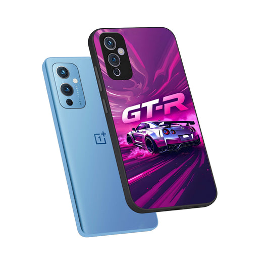  Speed Drift Legend phone case For OnePlus 9 showing premium glass back cover with detailed artwork