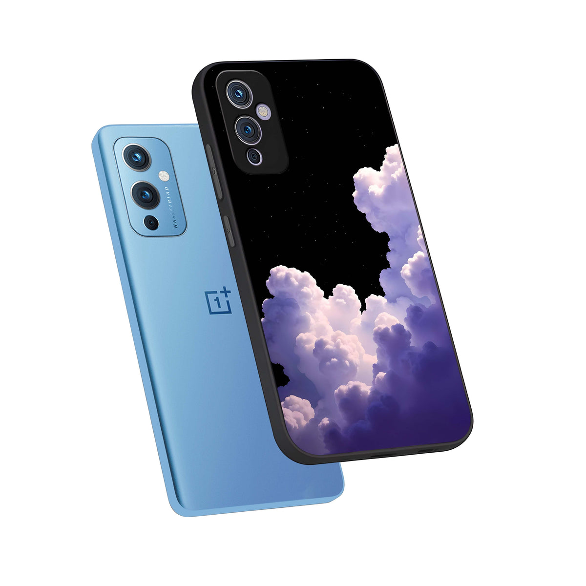  Starlit Night Whispers phone case For OnePlus 9 showing premium glass back cover with detailed artwork