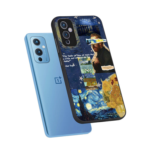  Starry Dream Vision phone case For OnePlus 9 showing premium glass back cover with detailed artwork