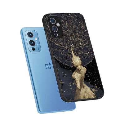 Taylor Swift Girl phone case For OnePlus 9 showing premium glass back cover with detailed artwork