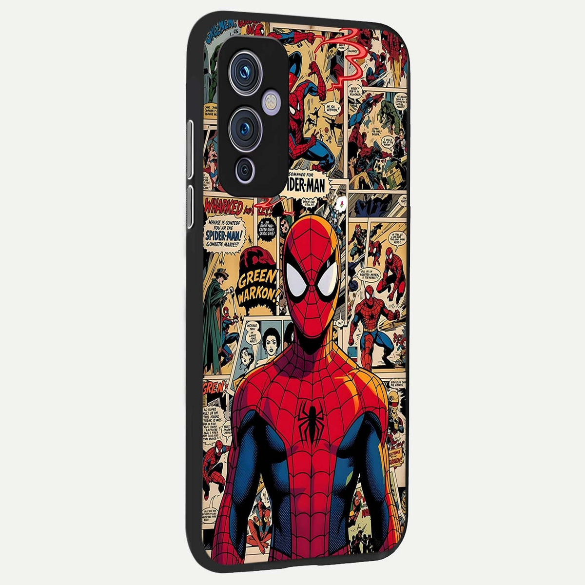  Aesthetic Spider back cover For OnePlus 9 slim fit glass case with vibrant aesthetic design