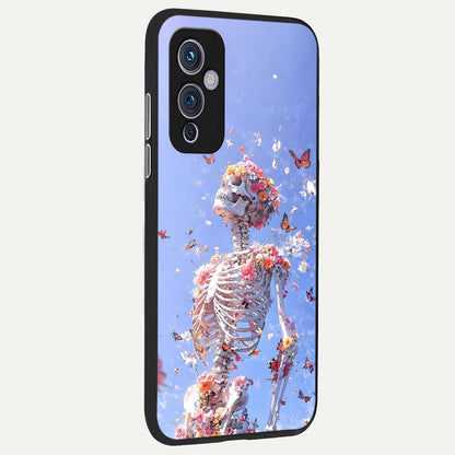  Bloom Beyond Bones back cover For OnePlus 9 slim fit glass case with vibrant aesthetic design